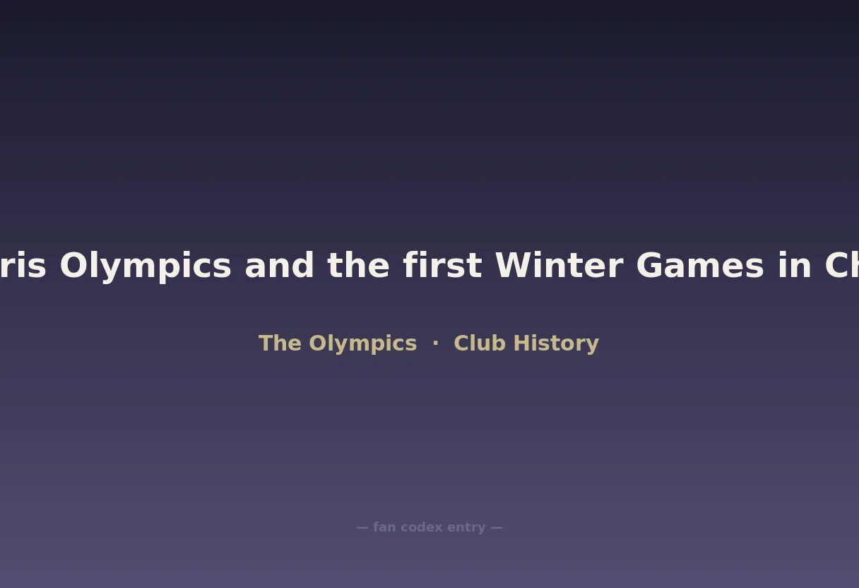 1924 Paris Olympics and the first Winter Games in Chamonix