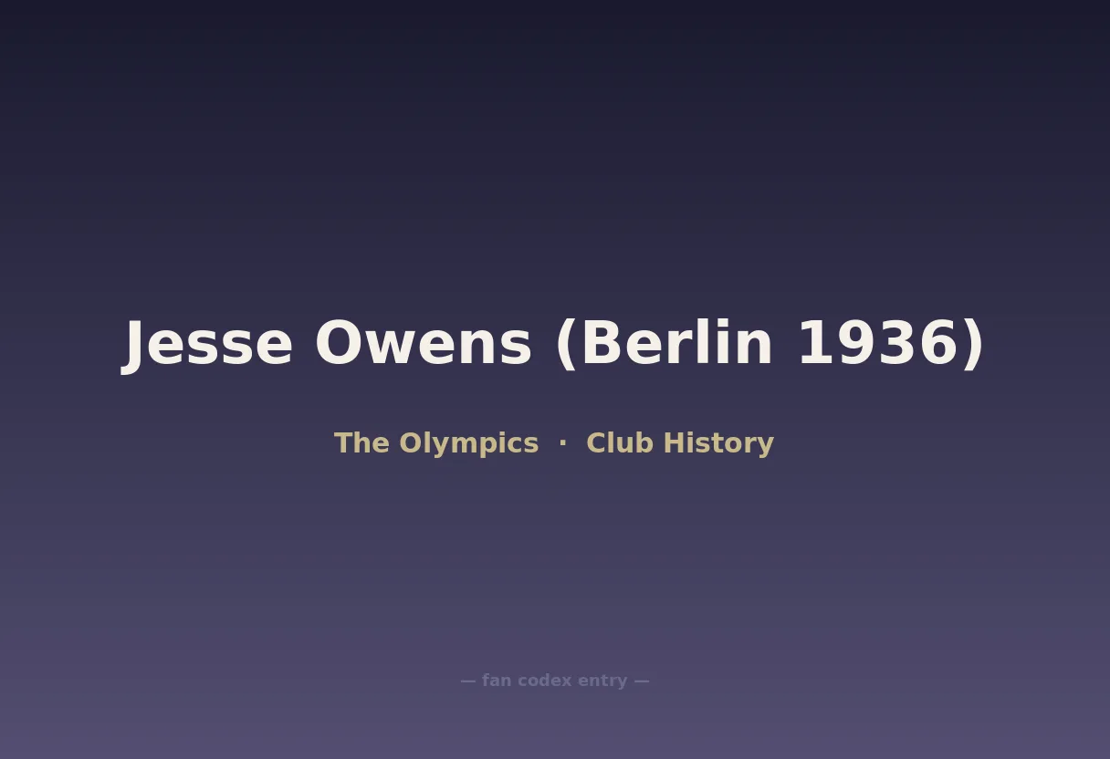 Jesse Owens (Berlin 1936)