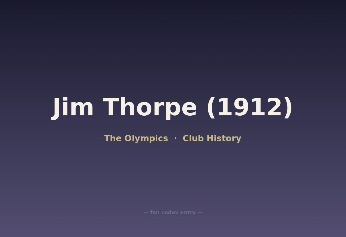 Jim Thorpe (1912)