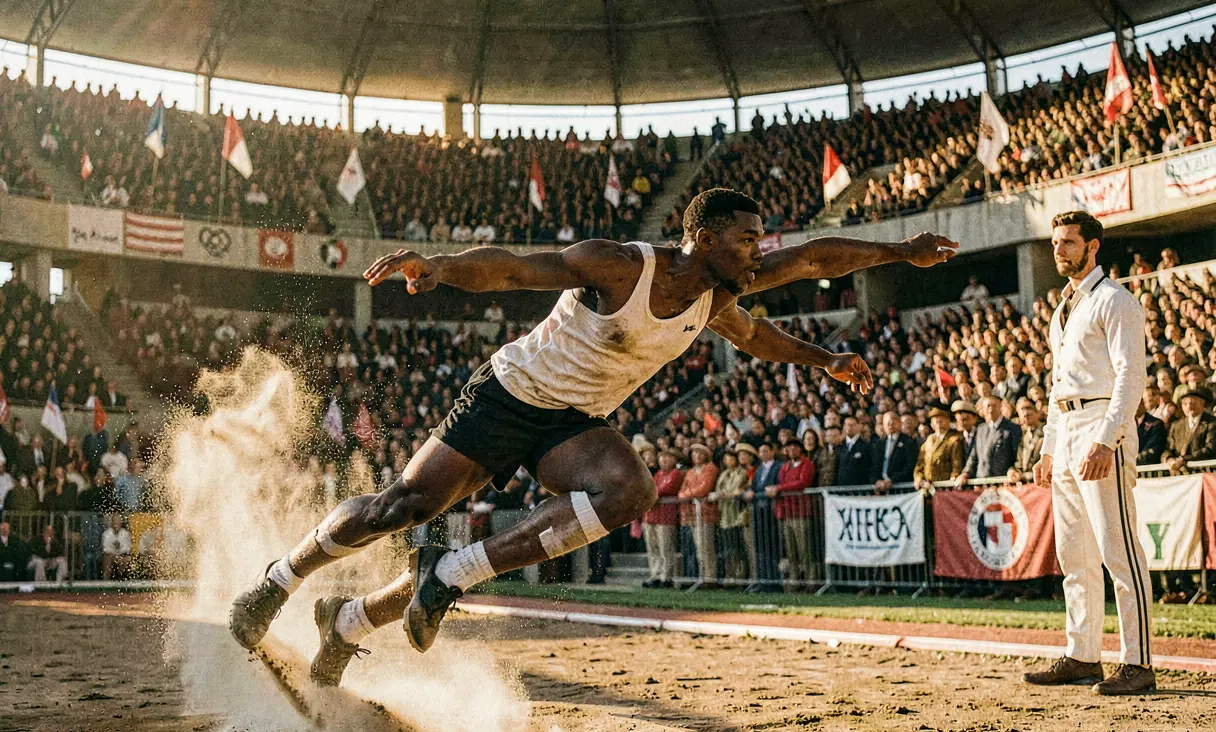 Jesse Owens Long Jump Berlin 1936
