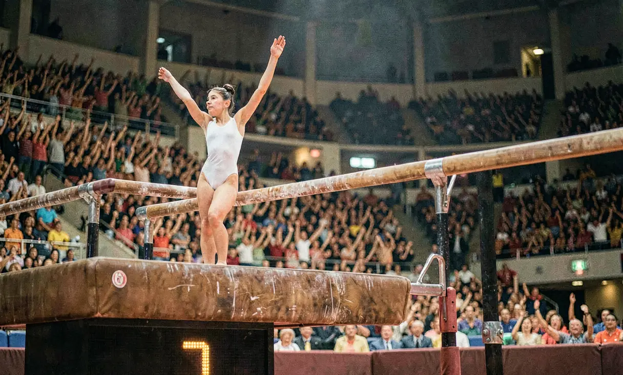 Nadia Comăneci Perfect 10 Uneven Bars Montreal 1976