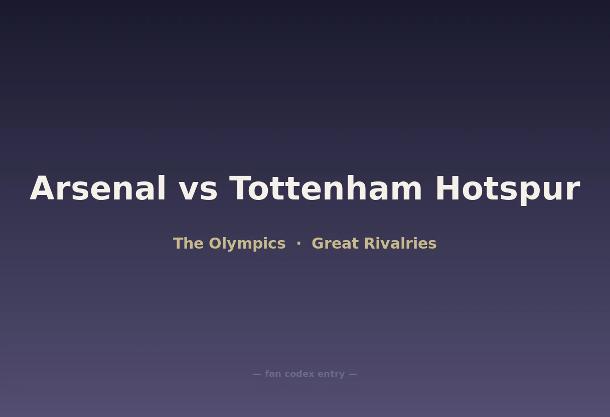 Arsenal vs Tottenham Hotspur