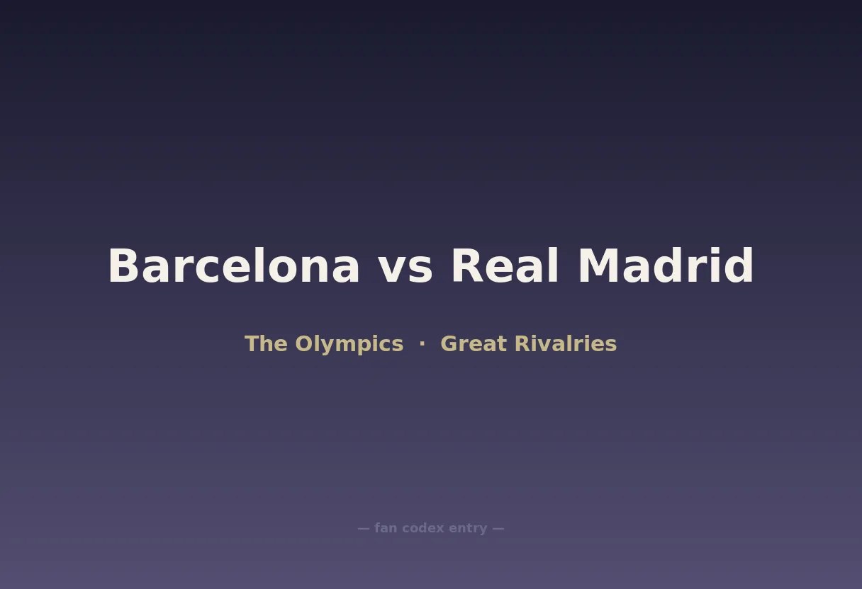 Barcelona vs Real Madrid