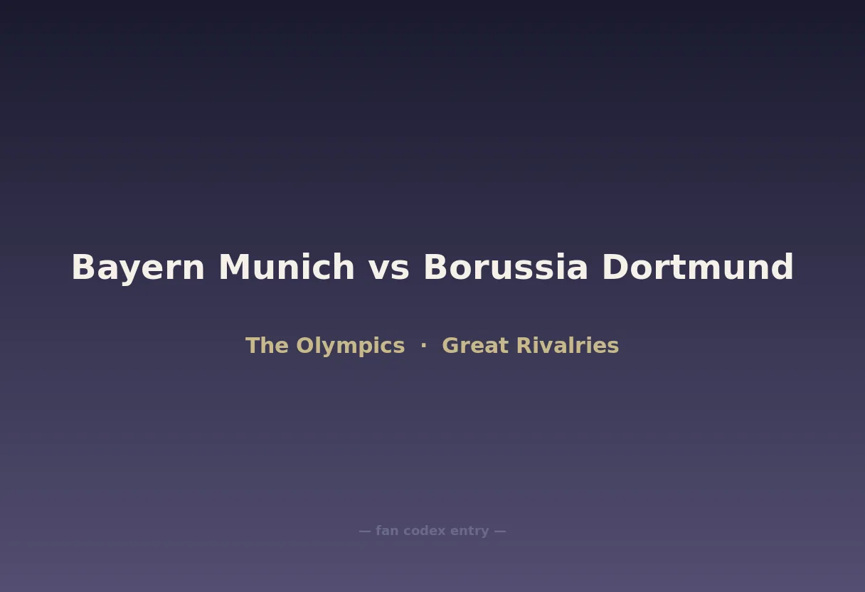 Bayern Munich vs Borussia Dortmund