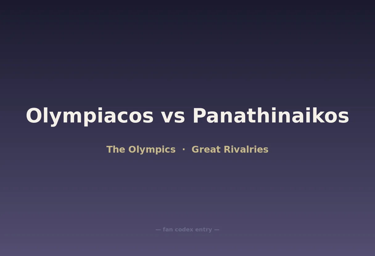 Olympiacos vs Panathinaikos